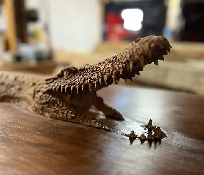 他耗费100个小时,用电锯锯出一条美人鱼,效果震撼极了