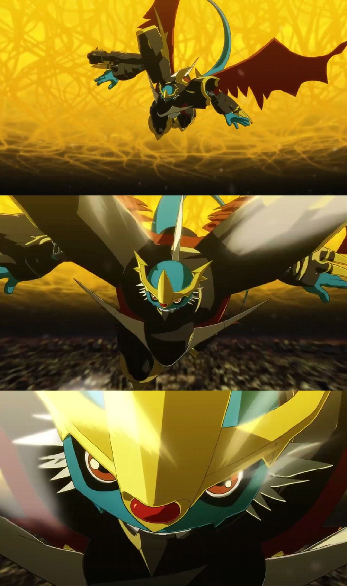 预告里机甲龙兽这段卡点进化的重制太帅了