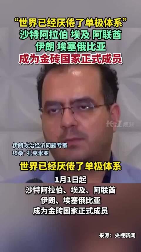 沙特阿拉伯埃及阿聯酋伊朗埃塞俄比亞成為金磚國家正式成員