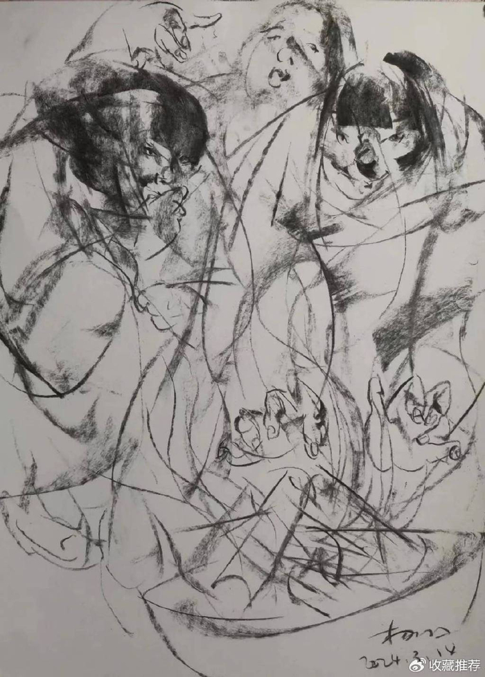 杨学军教授素描作品赏析(三)|烟火|记忆|杨学军_新浪新闻