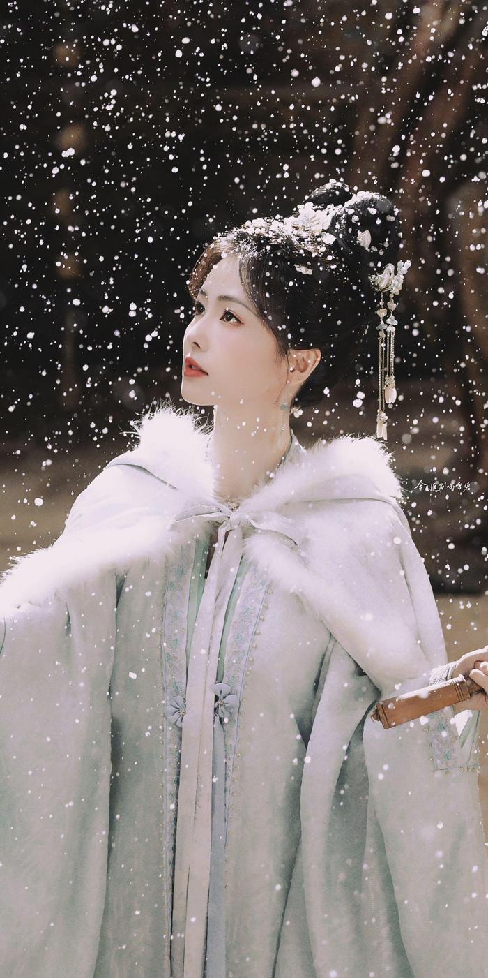 白鹿 壁纸 产出 白雪来信96