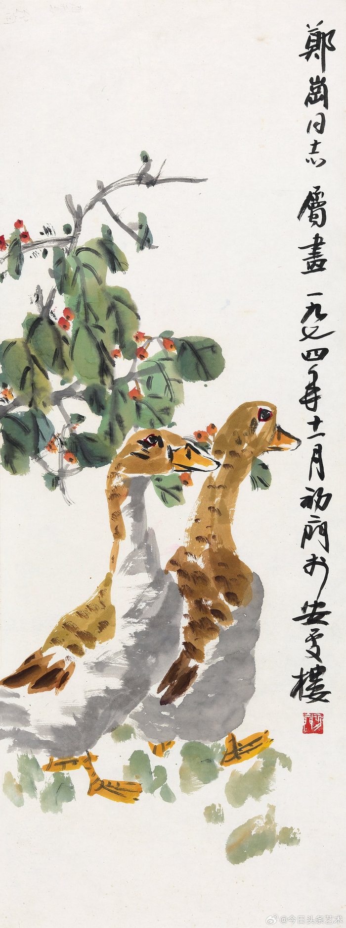 画家来楚生花鸟画