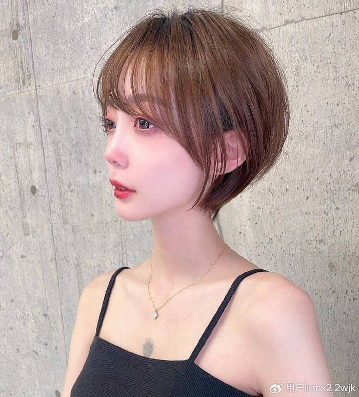 最具人气的女士短发:蓬松瘦脸,层次感满满,剪完显小10岁|层次感|短发
