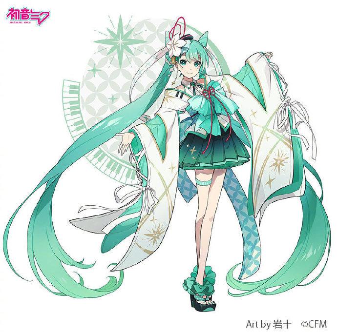 初音未来x 岩十初音未来15周年纪念江户切子玻璃杯……