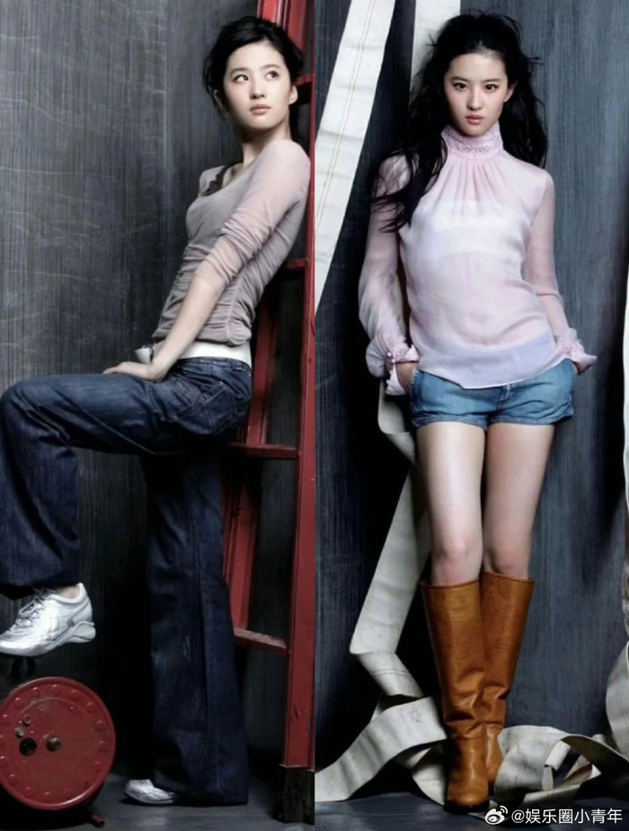 刘亦菲的早期穿搭