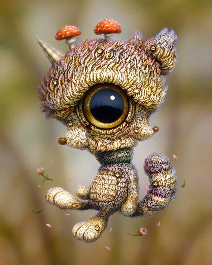 日本人绘制的大眼怪兽,人工智能看完,都甘拜下风|服部|直人|怪兽_新浪