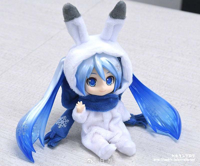 gsc雪初音粘土人doll再贩布偶睡衣雪音兔4月2日开订