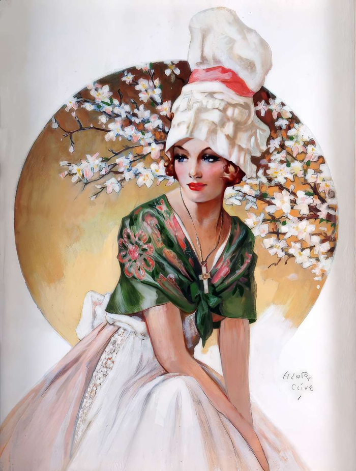 复古装饰艺术插图 henry clive (1883–1960)