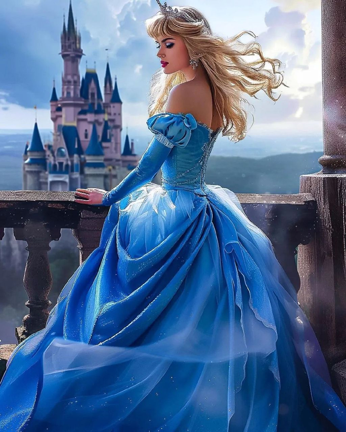 公主结合,美得让人直流口水|人工智能|绘画|迪士尼公主_新浪新闻