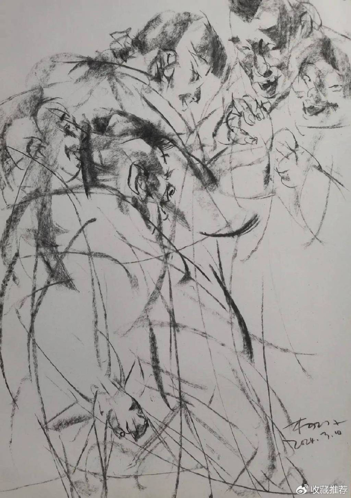 杨学军教授素描作品赏析(三)|烟火|记忆|杨学军_新浪新闻