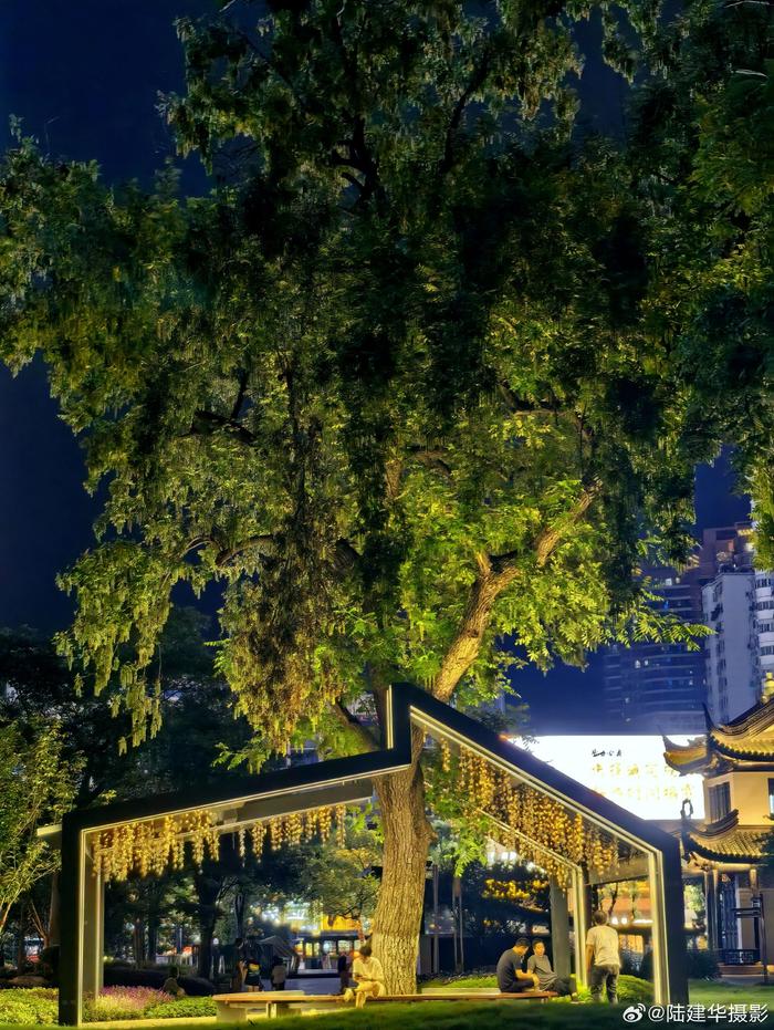 无锡崇安寺步行街夜景图片