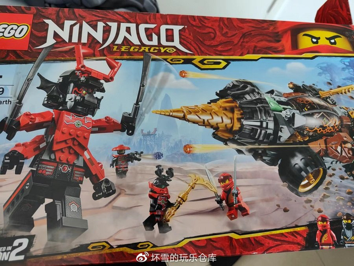 试玩乐高幻影忍者70669:一触即发,巨石武士与钻地车对决|乐高|战车