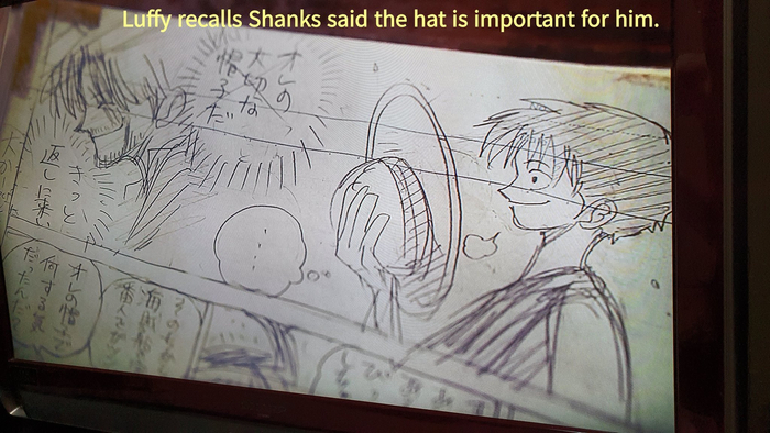 在尾田荣一郎开启海贼王连载前未采用的分镜草稿中