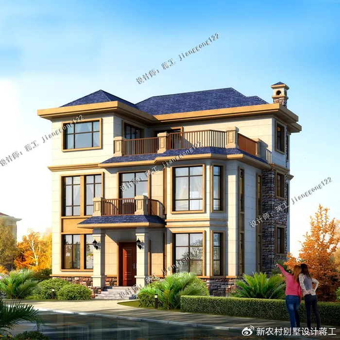 建房路漫漫,3款欧式风三层农村别墅,带给你建房的灵感|建房|别墅|农村