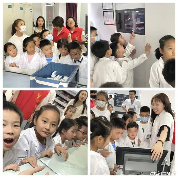 跟随着药箱进入天顶传输轨道的步伐,药师燕蕾带领小药师们参观了"药箱