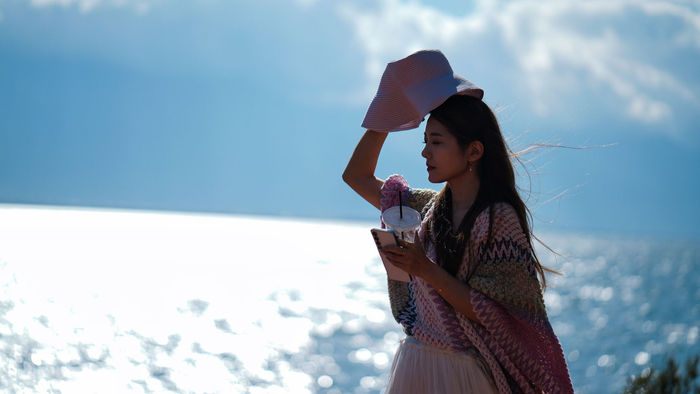 走了在洱海边拍了几张照片心情很好豁达自洽感恩美景