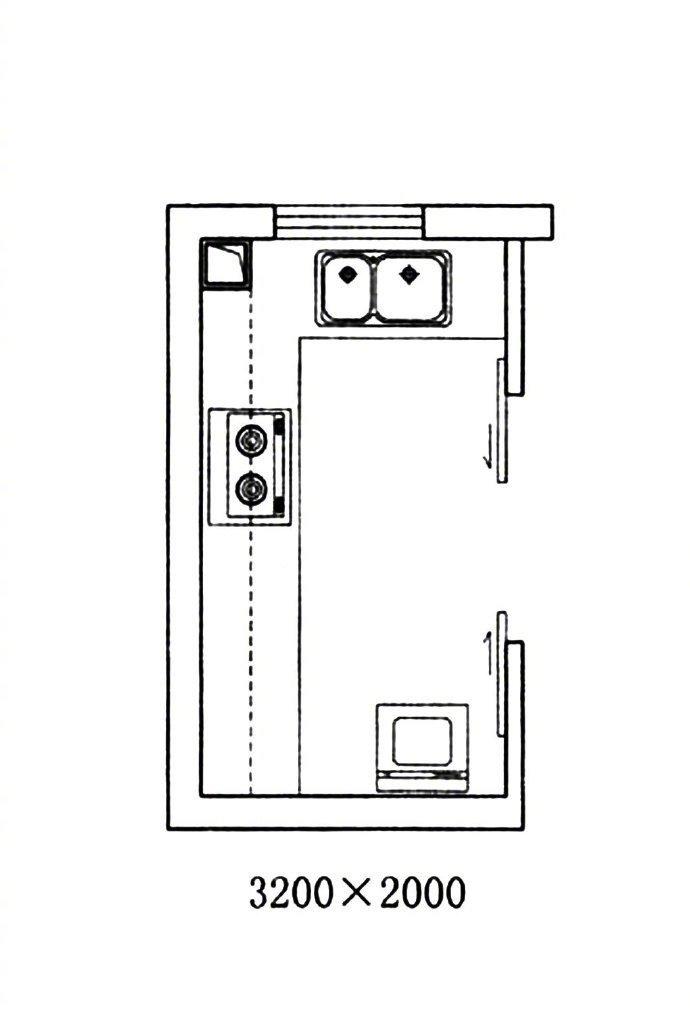 常见厨房布局参考