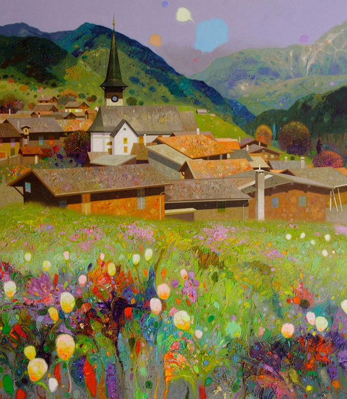 pedro roldan molina,来自西班牙的艺术家,专长印象风景画