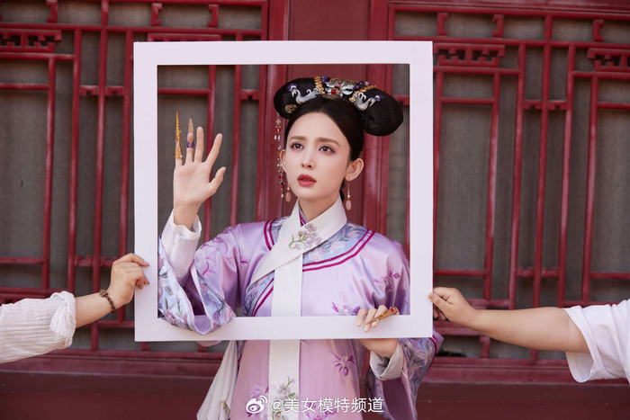 古力娜扎清宫古风造型美照