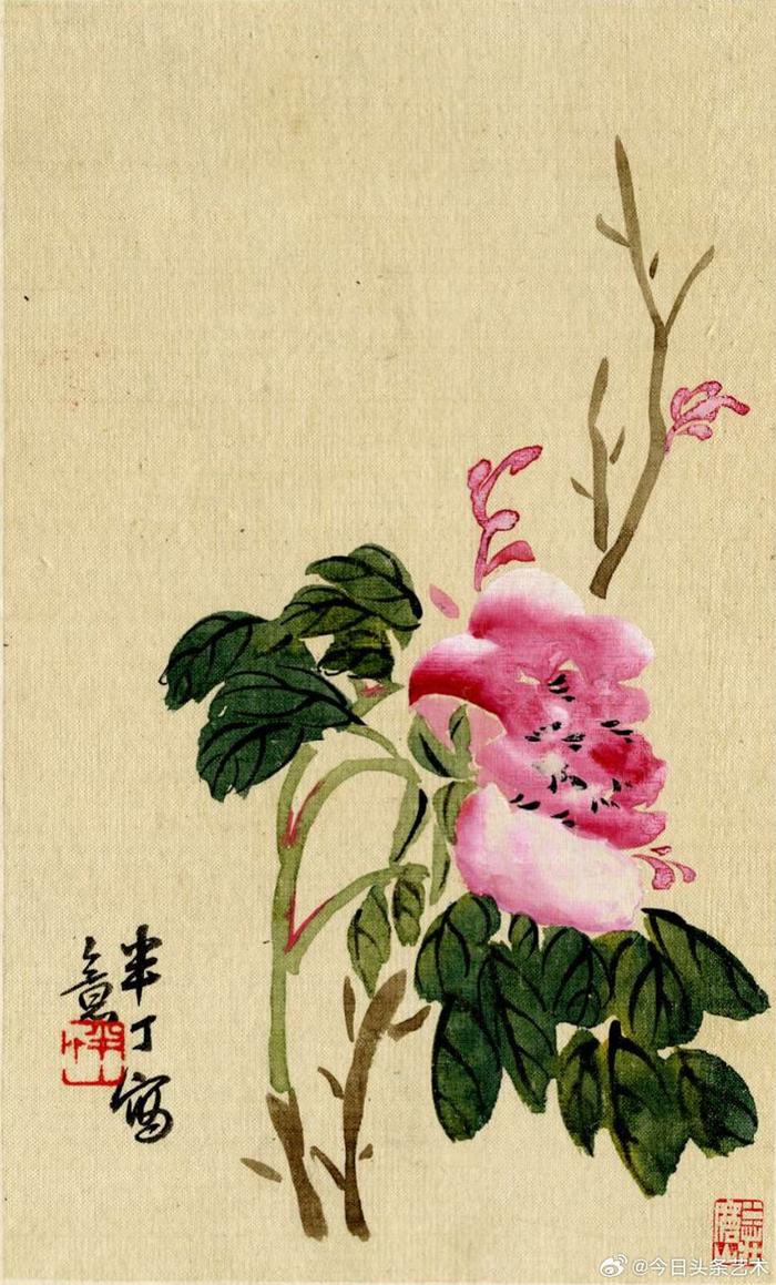 陳半丁  花卉圖 陈半丁花卉立轴设色纸本收藏资讯|艺术家|书画家|书画名人|书法家