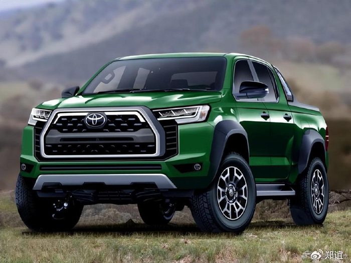 全新丰田海拉克斯曝光混动纯电系统皮卡电动化时代到来