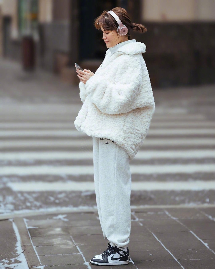 莫斯科街拍清冷冬日街头的时髦女士们