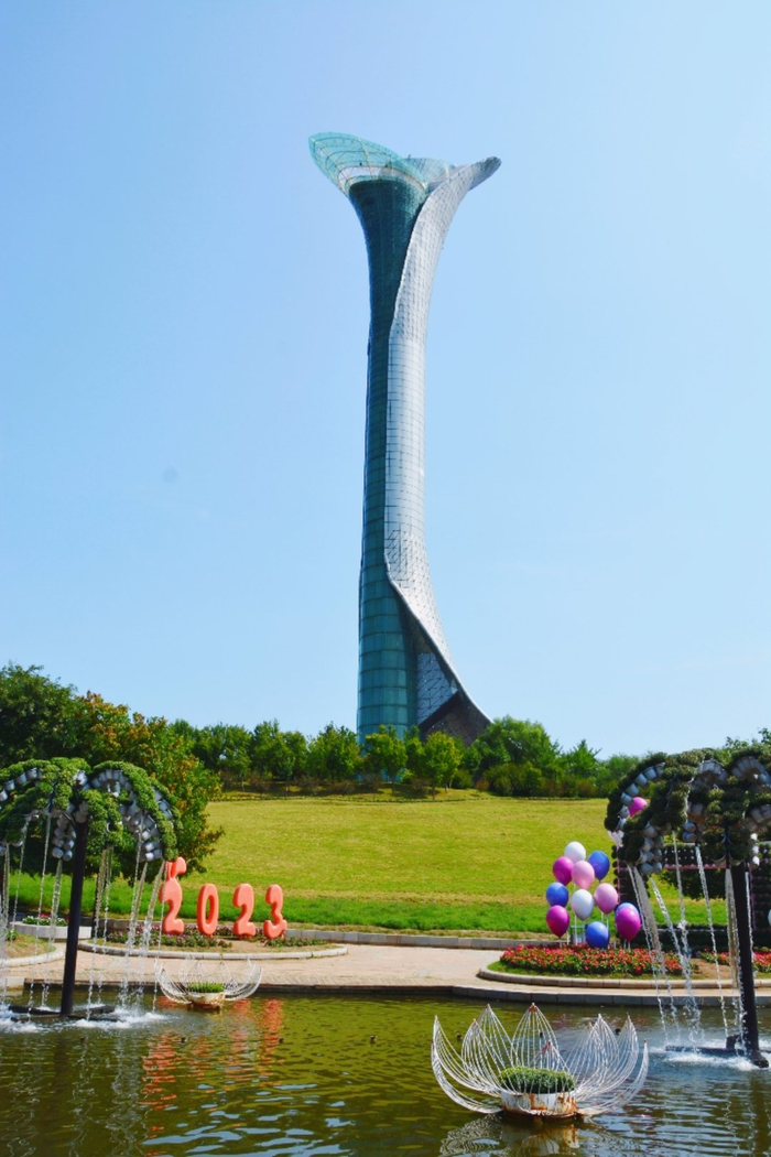 沈阳世博园百合塔原创拍摄