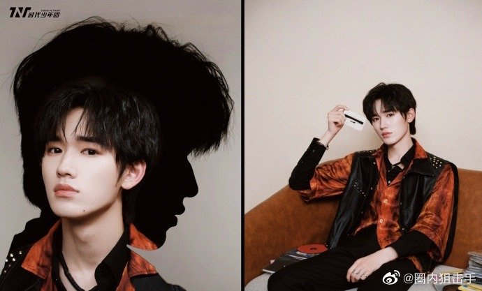 张真源黑色西装金丝眼镜造型彻底帅到我了……|张真源|金丝|眼镜_新浪