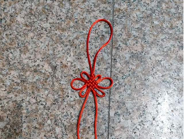 ,二回盘长结的编制方法