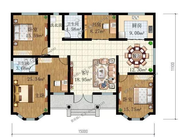 10款一层农村平房别墅设计10几万一套都是农村建房的精选