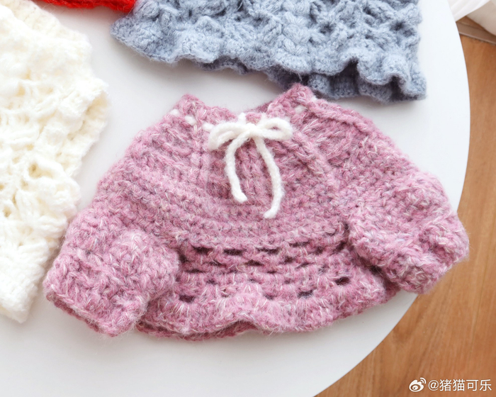 快看玛丽嘟嘟橙织的小毛衣小帽子太可爱了啊啊啊