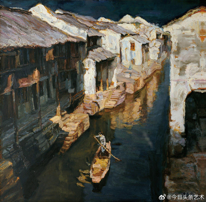 陈逸飞笔下的江南水乡