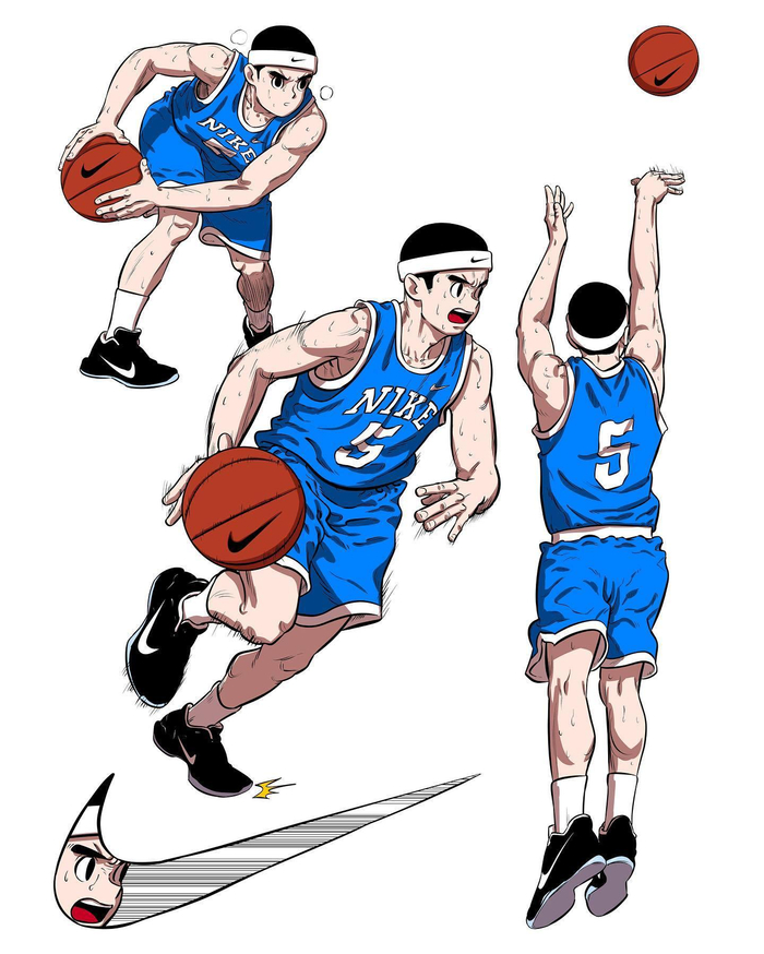 运动男孩插画师vagab