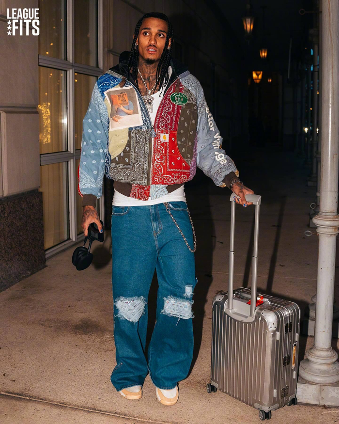 克拉克森本赛季穿搭look