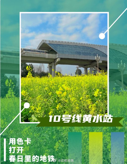 用色卡打开春日里的地铁