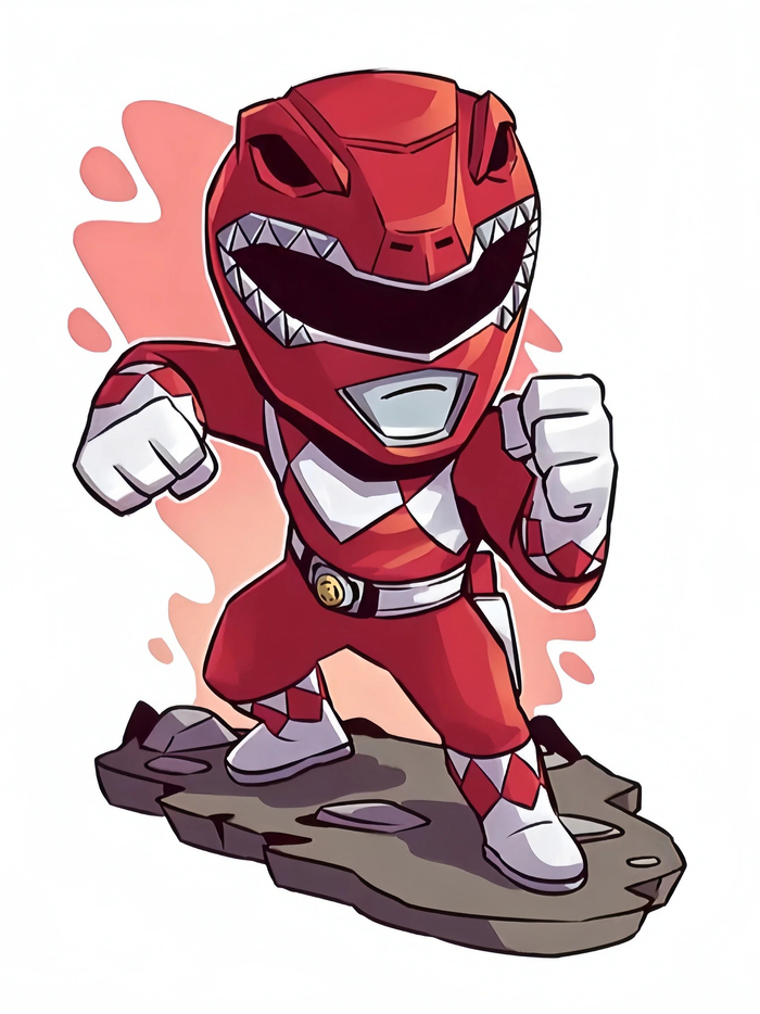 美版恐龙战队q版七战士