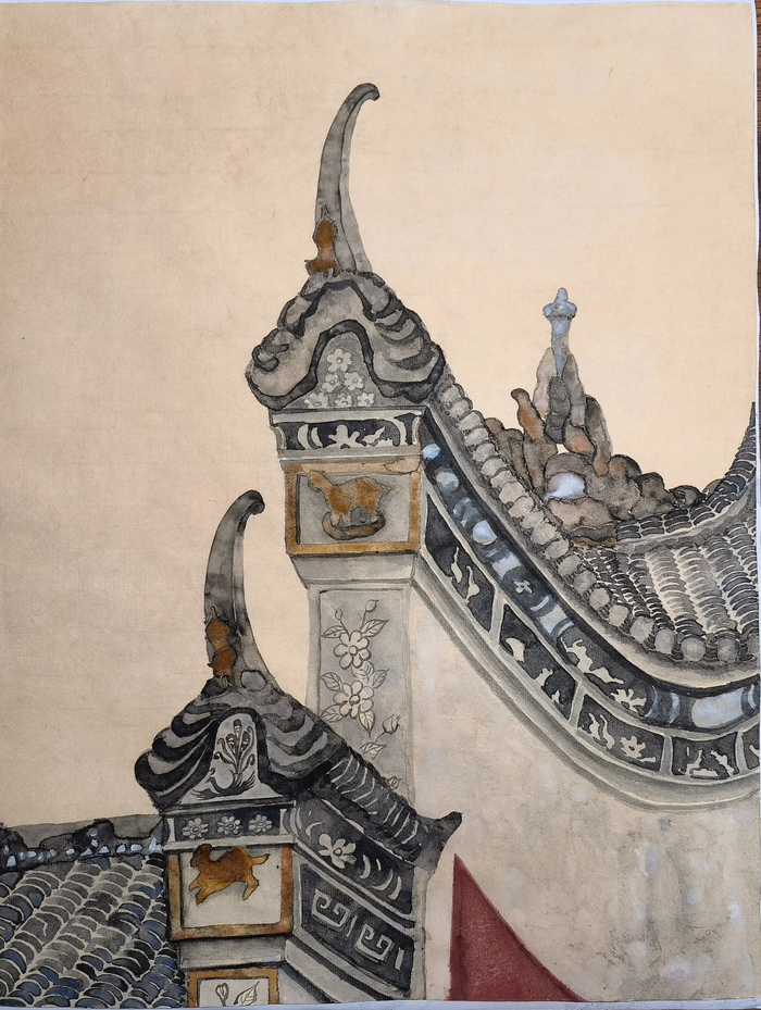 飞檐之美 遇墨青画