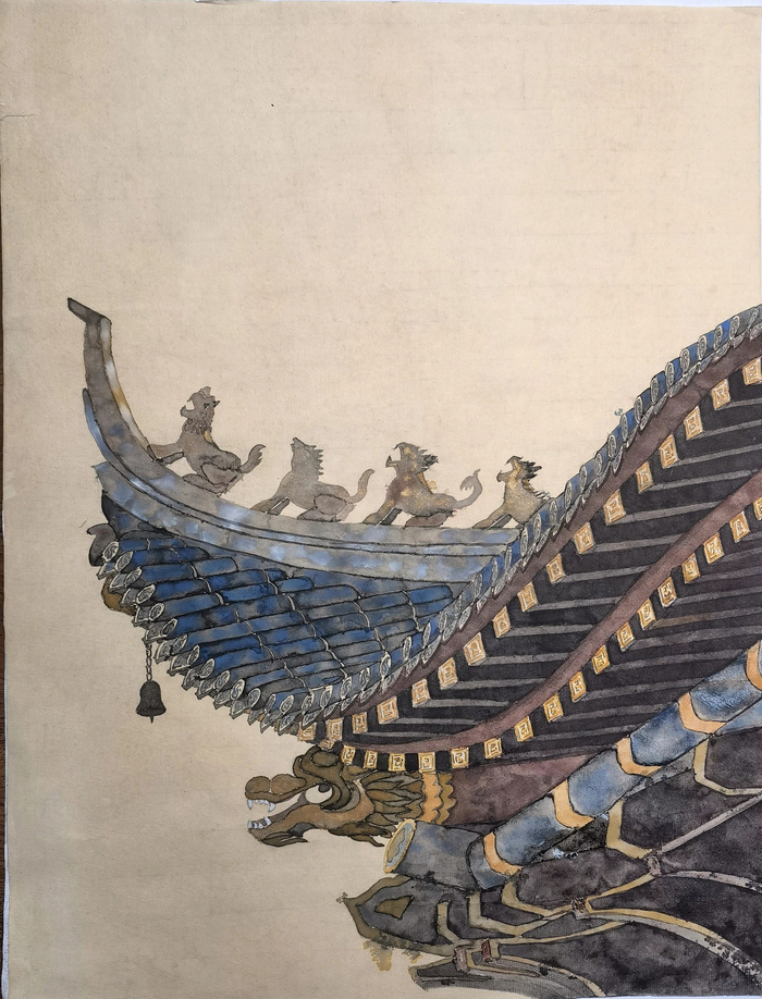 飞檐之美 遇墨青画