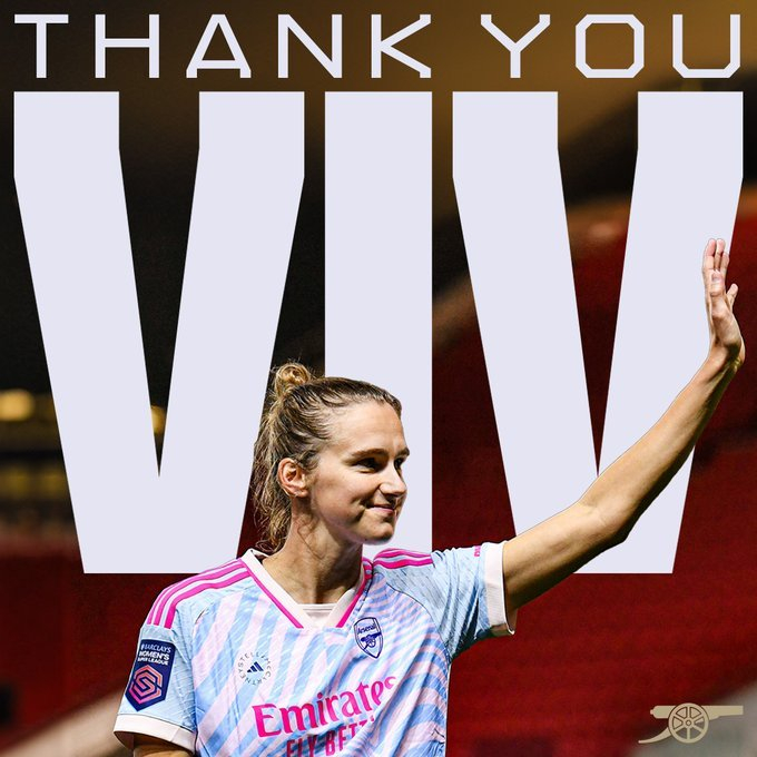 阿森纳女足宣布荷兰国脚薇薇安·米德玛赛季结束合同到期后离队