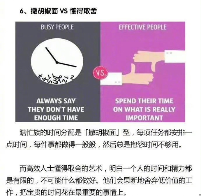 10张图撸清“瞎忙族”和“高效人士”的区别……__财经头条__新浪财经