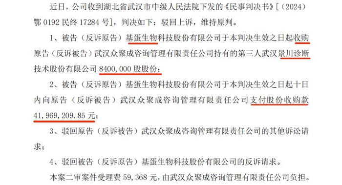 旧案余波未平：基蛋生物与景川诊断的 “诉讼连续剧”