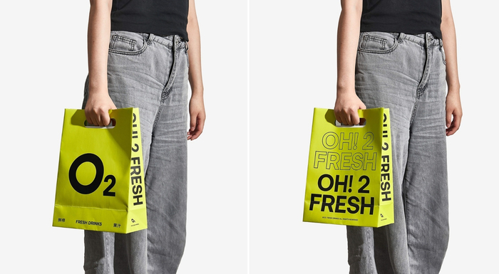 鲜榨果汁品牌O2 Fresh Drinks ，绿色清新！