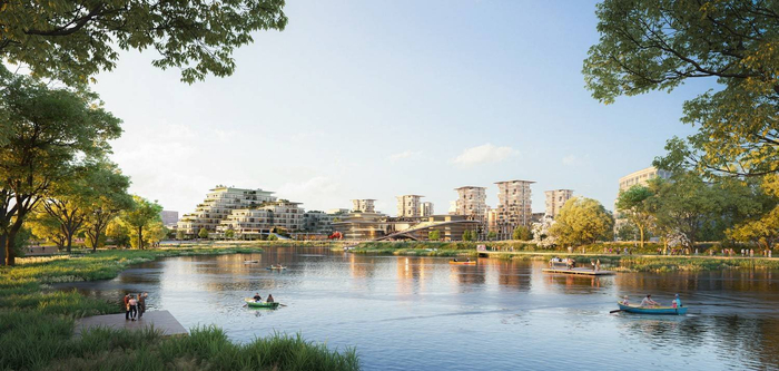 上海西岑科创中心位于长江三角洲