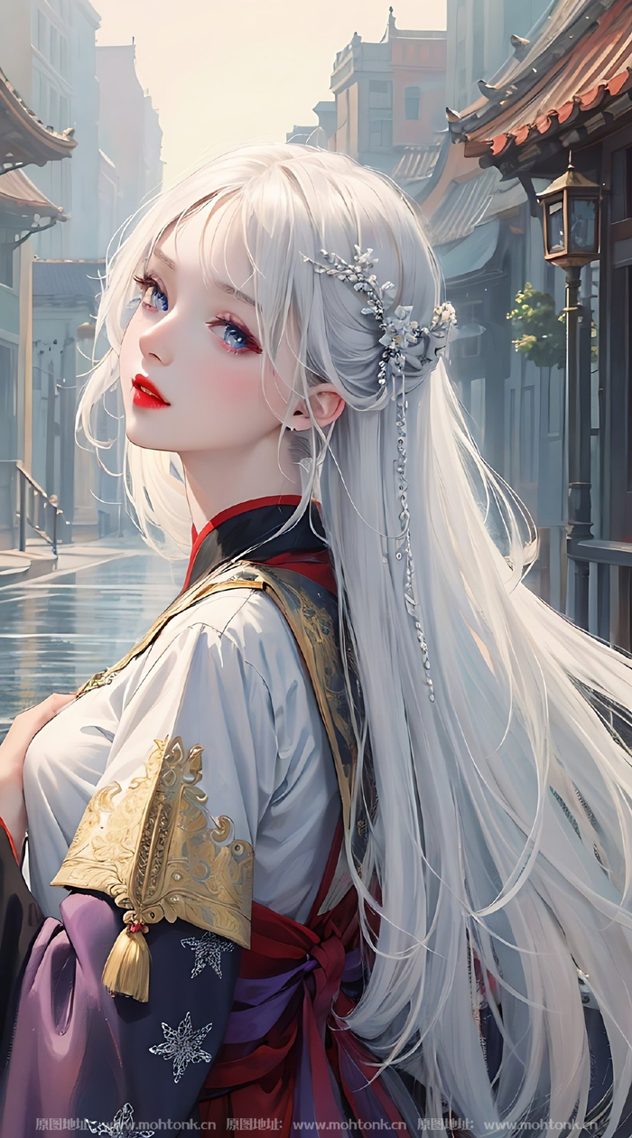 红色系现代美女ai绘画图集动漫卡通二次元手机电脑高清壁纸|二次元