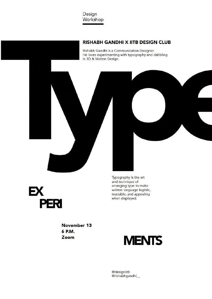 文字排版版式设计参考来自设计师rishabhgandhi