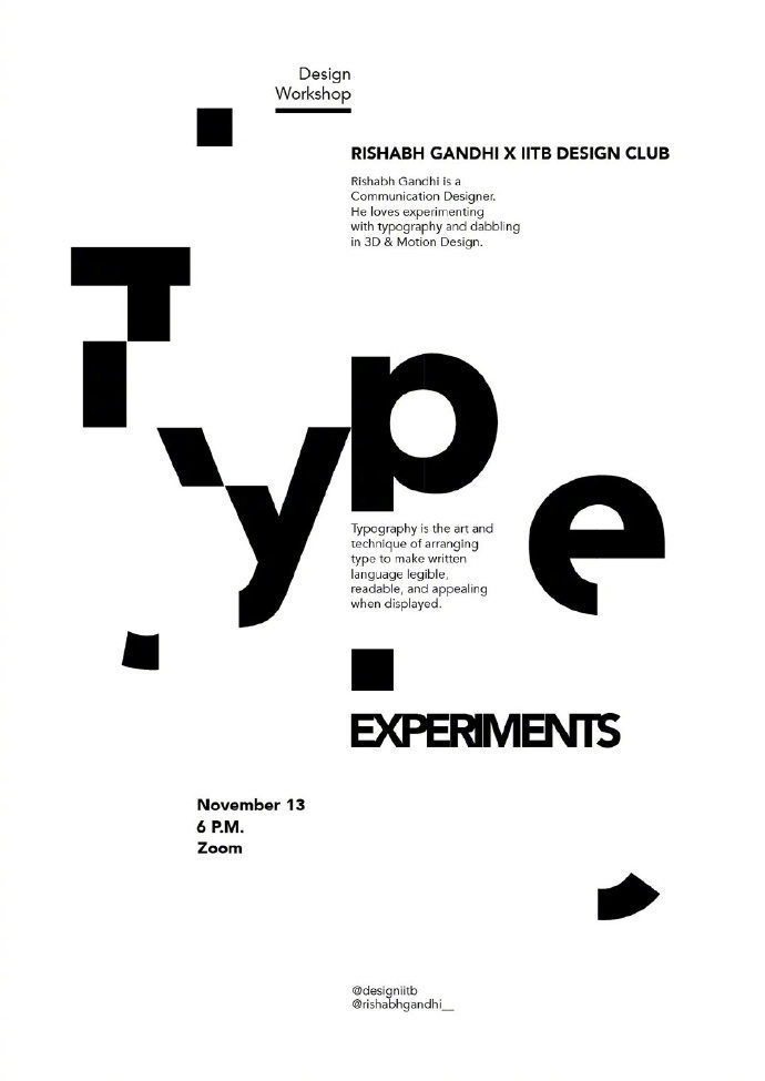 文字排版版式设计参考来自设计师rishabhgandhi