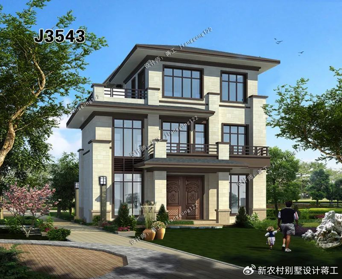 4款小户型三层农村别墅,造价20万左右,比建二层都便宜