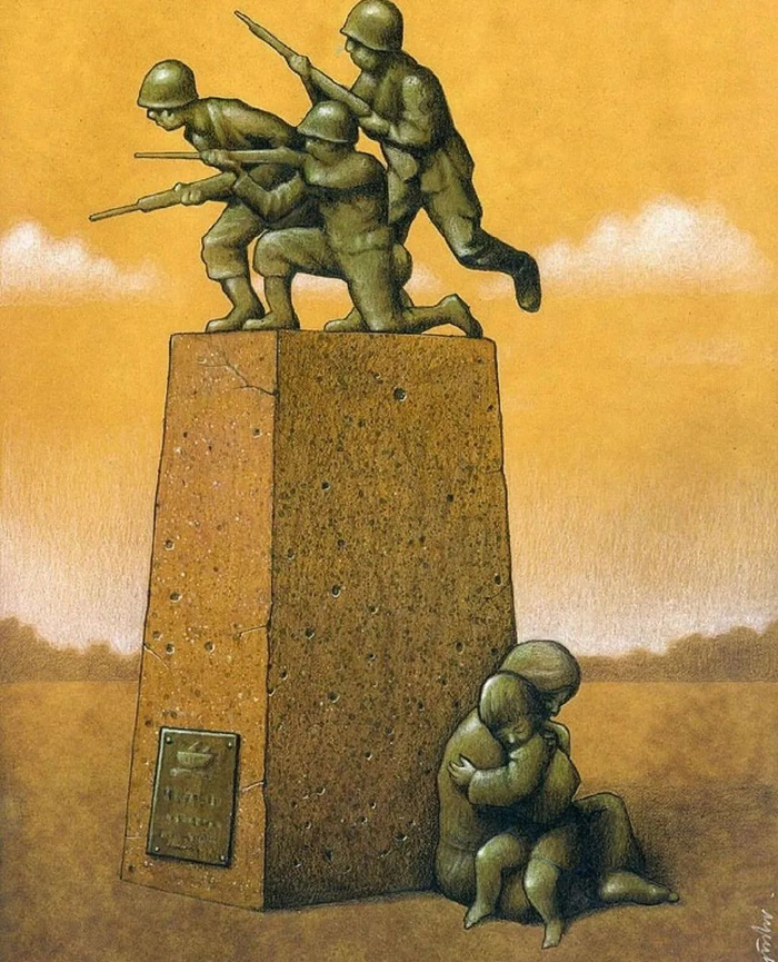胆子太大了,他用25幅讽刺插画,揭露战争的真相