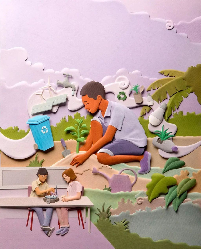 令人惊叹的3d纸雕作品复杂且精美观赏性好强