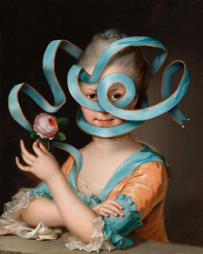 离谱的"脸基尼"拼贴画,搞笑的背后,藏着很多哲理|赫尔墨斯|肖像